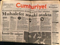 Cumhuriyet Gazetesi 18 Ekim 1987 - Kolera Şüphesiyle 50 Kişi Hastaneye Kaldırıldı GZ62234 - 1
