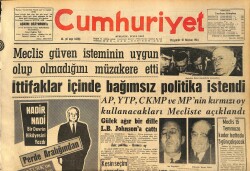Cumhuriyet Gazetesi 18 Haziran 1964 - Karabükte Bütün Ekili Arazi Su Altında Kaldı GZ160376 - Gökçekoleksiyon
