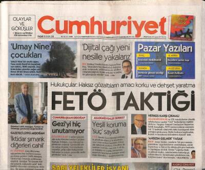 Cumhuriyet Gazetesi 18 Kasım 2018 - CHP İstanbulda Ön Çalışmalar Hızlanırken Ankara Adaylığı İçin Yıldırımın İsmi Öne Çıktı GZ95265 - 1