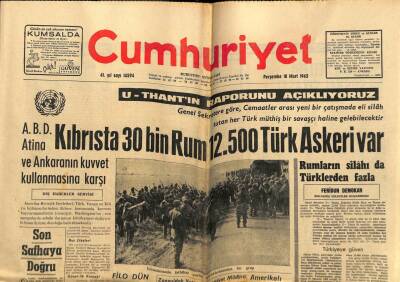 Cumhuriyet Gazetesi 18 Mart 1965 - Senatoda Zonguldak Olayı Tartışıldı GZ58984 - 1