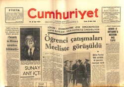 Cumhuriyet Gazetesi 18 Mart 1966 - Cevdet Sunay Ant İçti GZ103186 - 2
