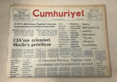 Cumhuriyet Gazetesi 18 Mart 1976 GZ1033 - 1