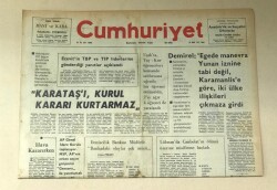 Cumhuriyet Gazetesi 18 Mart 1977 GZ663 - 2