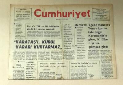 Cumhuriyet Gazetesi 18 Mart 1977 GZ663 - 2