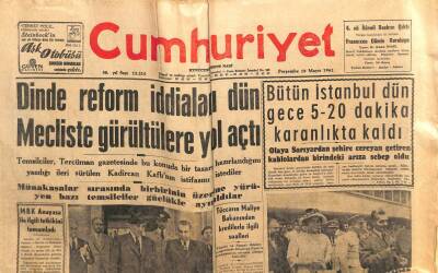 Cumhuriyet Gazetesi 18 Mayıs 1961 - Dinde Reform İddiaları Mecliste Gürültülere Yol Açtı GZ103128 - 2