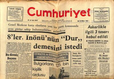 Cumhuriyet Gazetesi 18 Nisan 1967 - Ali Fuat Başgil Vefat Etti GZ75924 - 1