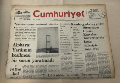 Cumhuriyet Gazetesi 18 Nisan 1975 GZ1602 - 2