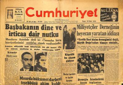 Cumhuriyet Gazetesi - 18 Ocak 1953 - Devlet Borçları Ve Hazine Durumu GZ99381 - 1