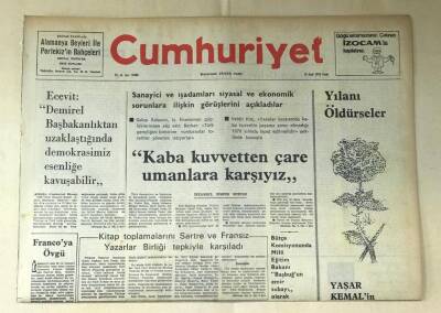 Cumhuriyet Gazetesi 18 Ocak 1976 GZ508 - 1