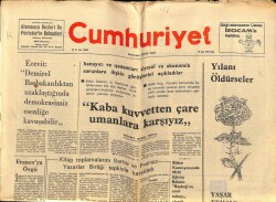 Cumhuriyet Gazetesi 18 Ocak 1976 - Kitap Toplamalarını Sartre Ve Fransız Yazarlar Birliği Tepkiyle Karşıladı GZ69888 - 1