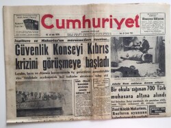 Cumhuriyet Gazetesi 18 Şubat 1964- Güvenlik Konseyi Kıbrıs Krizini Görüşmeye Başladı GZ6427 - 2