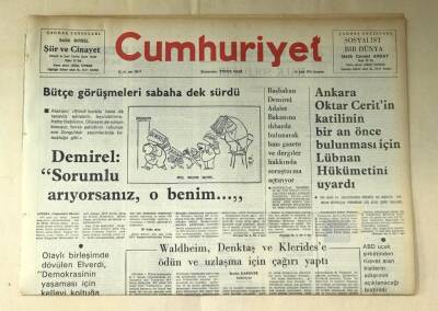 Cumhuriyet Gazetesi 18 Şubat 1976 GZ477 - 1