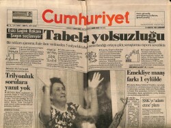Cumhuriyet Gazetesi 19 Ağustos 1992 - Saddama Güney Irakda Yasak GZ65148 - 2