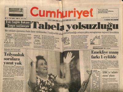 Cumhuriyet Gazetesi 19 Ağustos 1992 - Saddama Güney Irakda Yasak GZ65148 - 1