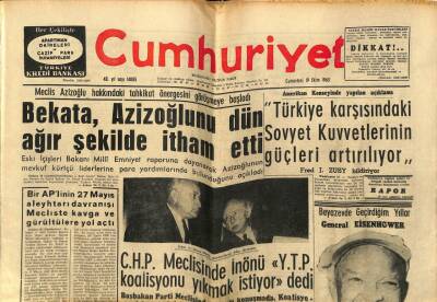 Cumhuriyet Gazetesi 19 Ekim 1963 - Türkiye Karşısında Sovyet Kuvvetlerinin Güçleri Artırılıyor GZ59089 - 1