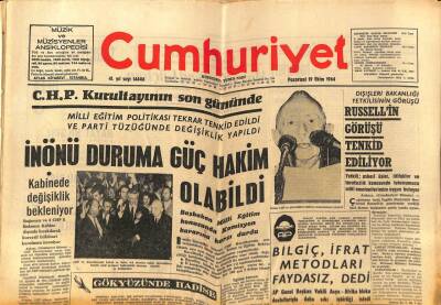 Cumhuriyet Gazetesi 19 Ekim 1964 - Ankara`da 18 Cezaevi Firarisi Serbest Geziyor GZ88100 - 1
