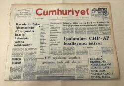 Cumhuriyet Gazetesi 19 Ekim 1975 GZ1661 - 1