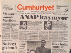 Cumhuriyet Gazetesi 19 Ekim 1990 - ANAP Kaynıyor - Perihan Savaş'ın Don Kişotluğu Üzerine GZ2931 - Gökçekoleksiyon