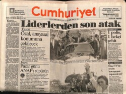 Cumhuriyet Gazetesi 19 Ekim 1991 - Denktaş Kader Ne İse O Olur GZ69656 - 1