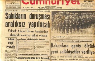 Cumhuriyet Gazetesi 19 Haziran 1960 - Sabıkların Duruşması Aralıksız Yapılacak GZ108997 - 1