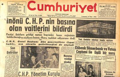 Cumhuriyet Gazetesi 19 Mart 1960 - Yeni Kadıköy İskelesi Bugün Açılıyor - Almanya İle İktisadi Görüşmeler GZ120006 - 1