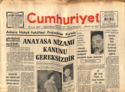 Cumhuriyet Gazetesi 19 Mart 1969 - Anayasa Nizamı Kanunu Gereksizdir GZ70097 - 2