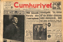 Cumhuriyet Gazetesi 19 Mayıs 1964 - Gümüşpala : ''Hiç Kimse AP'nin İktidarı Almasına Mani Olamıyacak'' dedi GZ160406 - Gökçekoleksiyon