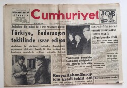 Cumhuriyet Gazetesi 19 Nisan 1964-Türkiye Federasyon Teklifinde Israr Ediyor GZ6433 - 1