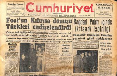 Cumhuriyet Gazetesi 19 Ocak 1958 - İstanbul Radyosu Bu Sabah Neşriyatını Kaldırıyor - Footun Kıbrısa Dönüşü Türkleri Endişelendirdi GZ120411 - 1