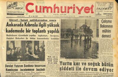 Cumhuriyet Gazetesi 19 Ocak 1963 - Cumhurbaşkanı Gürsel Eğitim Bakanlığı İlgili Kişileri İle Toplantı Yaptı GZ120603 - 1