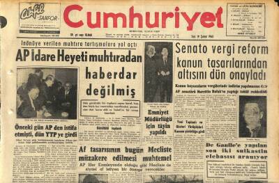 Cumhuriyet Gazetesi 19 Şubat 1963 - Gazi Osman Paşanın Sancaktarı Hakkı Çavuş 118 Yaşında Vefat Etti GZ120602 - 1