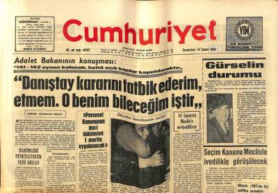 Cumhuriyet Gazetesi 19 Şubat 1966 - Ceyhanda 579 Ev Selden Zarar Gördü GZ80113 - 1