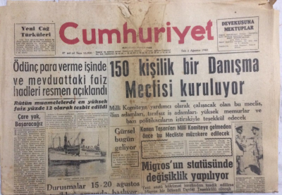 Cumhuriyet Gazetesi 2 Ağustos 1960 - 150 Kişilik Bir Danışma Meclisi Kuruluyor, İnkılapçı Ve Gerici Talebeler Üniversitede Kavga Ettiler - GZ21284 - 1