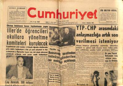 Cumhuriyet Gazetesi 2 Ağustos 1963 - Kızıl Çinin Nüfusu 2000 Yılında 1 Milyar Olacak GZ85488 - 1