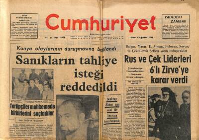 Cumhuriyet Gazetesi 2 Ağustos 1968 - Bolivyada Barrientosa Karşı Gösteri Yapıldı, Türkiyeden Sınır Dışı Edilen Yakovas GZ122544 - 1
