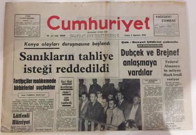 Cumhuriyet Gazetesi 2 Ağustos 1968-Denktaş Kıbrıs İçin Yeni Bir Anayasa Hazırlanacak GZ6076 - 2