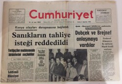 Cumhuriyet Gazetesi 2 Ağustos 1968-Denktaş Kıbrıs İçin Yeni Bir Anayasa Hazırlanacak GZ6076 - 1
