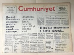 Cumhuriyet Gazetesi 2 Ağustos 1976 GZ274 - 1