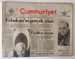 Cumhuriyet Gazetesi 2 Aralık 1994 - Erbakanın Gerçek Yüzü GZ10927 - 1