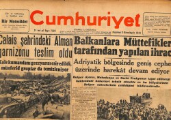Cumhuriyet Gazetesi 2 Birinciteşrin ( Ekim ) 1944 - Calais Şehrindeki Alman Garnizonu Teslim Oldu GZ69590 - 2