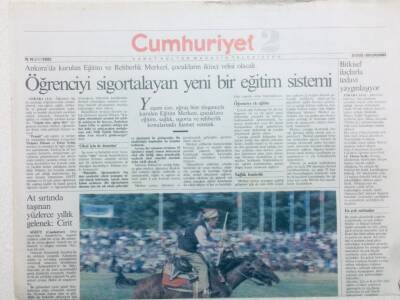 Cumhuriyet Gazetesi 2 Eki - 22 Eylül 1993 - Öğrenciyi Sigortalayan Eğitim Sistemi GZ41853 - 1