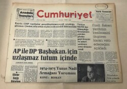 Cumhuriyet Gazetesi 2 Ekim 1974 GZ1527 - 2