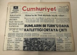 Cumhuriyet Gazetesi 2 Eylül 1974 GZ1497 - 1