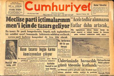 Cumhuriyet Gazetesi 2 Haziran 1956 - Molotof Dün İstifa Etti - İtalyan Devlet Reisi Geliyor GZ119771 - 1