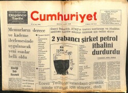 Cumhuriyet Gazetesi 2 Haziran 1974 - 2 Yabancı Şirket Petrol İthalini Durdurdu GZ103253 - 2