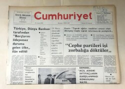 Cumhuriyet Gazetesi 2 Haziran 1975 GZ552 - 2