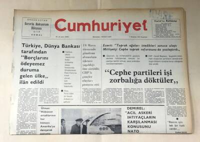 Cumhuriyet Gazetesi 2 Haziran 1975 GZ552 - 1