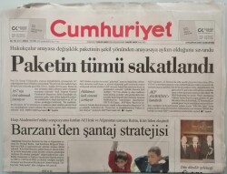 Cumhuriyet Gazetesi 2 Haziran 2007 Barzaniden Şantaj Stratejisi -GZ44527 - 2
