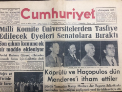 Cumhuriyet Gazetesi 2 Kasım 1960 - Köprülü Ve Haçopulos Dün Menderesi İtham Ettiler - GZ12051 - 1