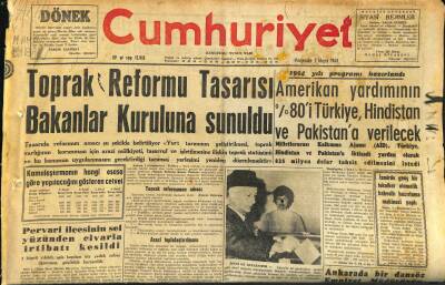 Cumhuriyet Gazetesi 2 Mayıs 1963 - 3500 Karadenizliyi İskân Etmek Üzere Kırıkhanda 480 Tane Ev Yaptırılıyor GZ120651 - 1